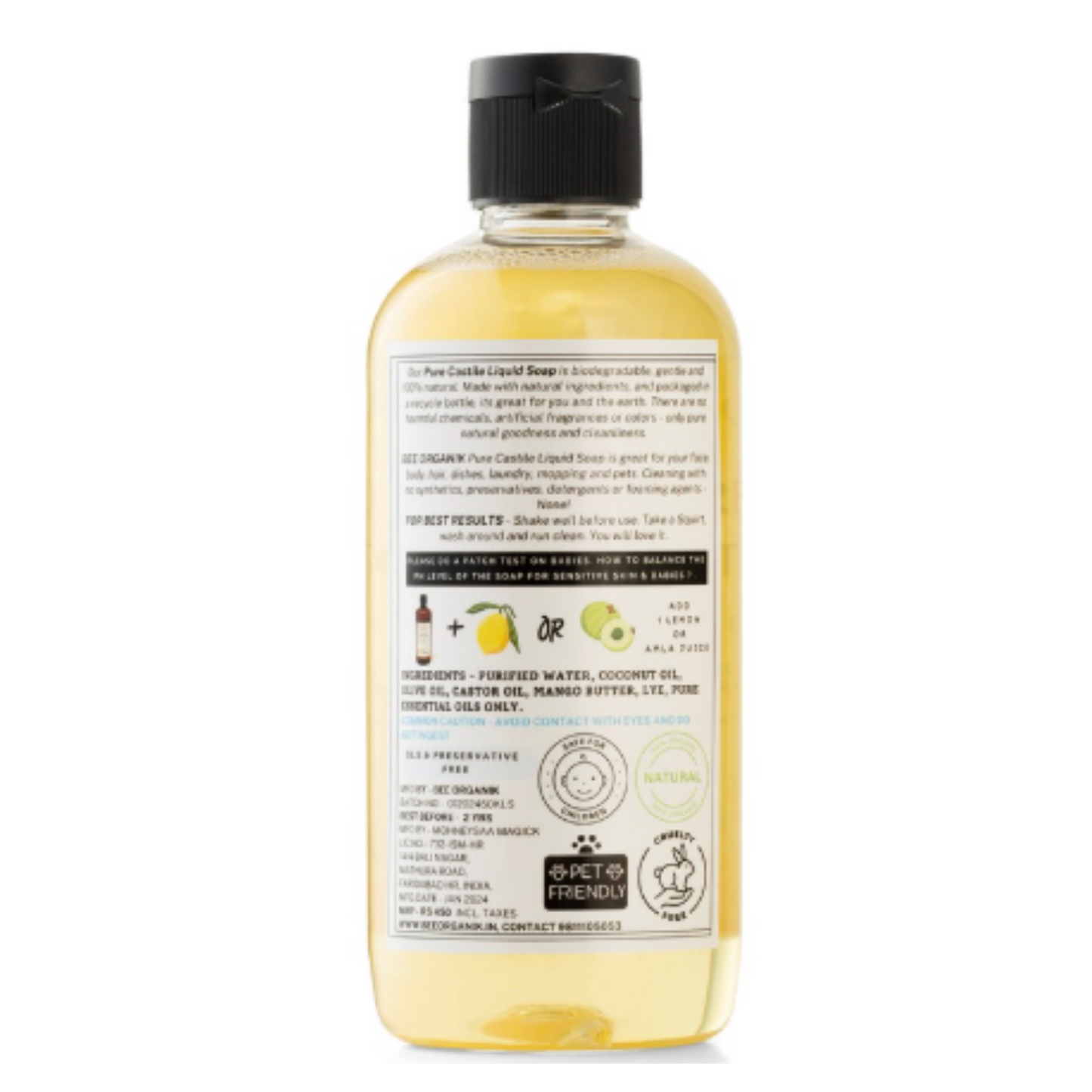 LAVENDER PURE LIQUID CASTILE SOAP 300ml