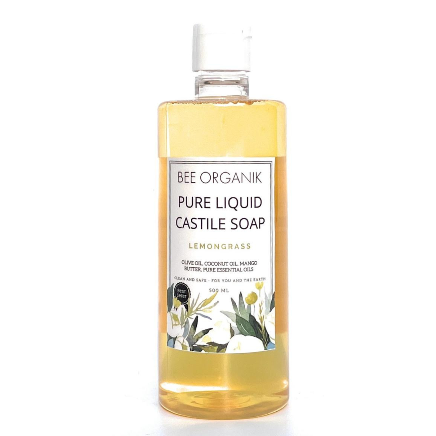 LEMONGRASS PURE LIQUID CASTILE SOAP 500ml