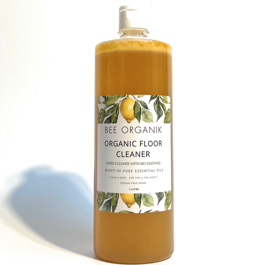 ORGANIC FLOOR CLEANER Lemongrass, Camphor & Pink Salt (1 Litre)