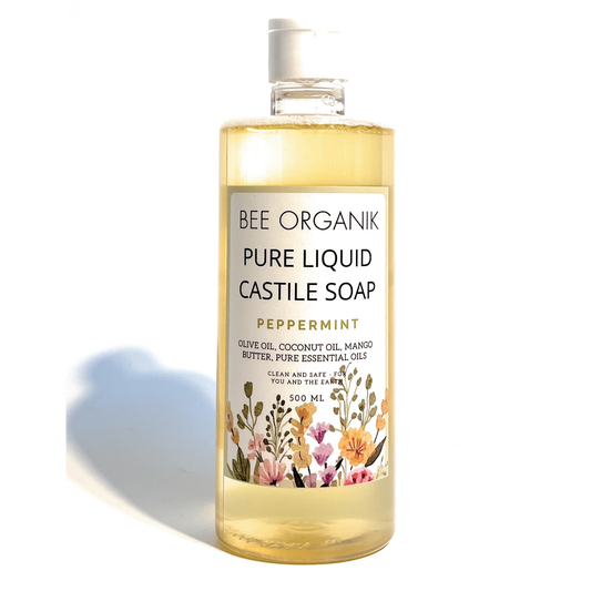 PEPPERMINT PURE LIQUID CASTILE SOAP 500ml