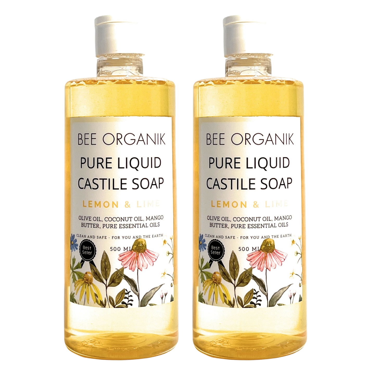 CUSTOMISED THANK YOU GIFT BOX (CASTILE LIQUID SOAP 500ML X 2)