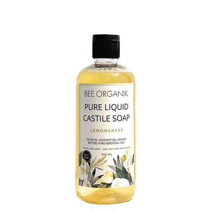 LEMONGRASS Pure Liquid Castile Soap 300ml