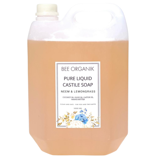 NEEM & LEMONGRASS Pure Liquid Castile Soap 5 litre