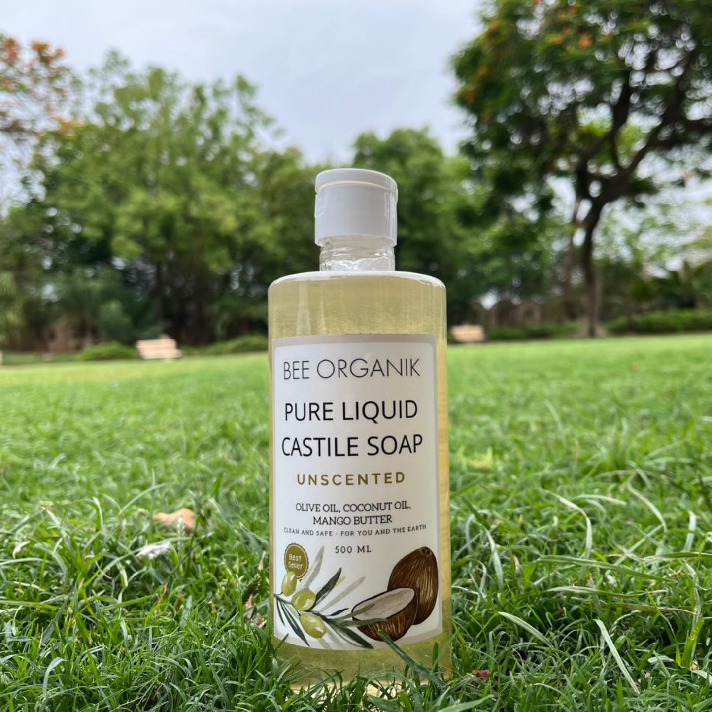 UNSCENTED PURE LIQUID CASTILE SOAP 500ml