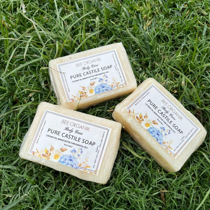 Natural Castile Soap Bar 100g  (3 pcs)