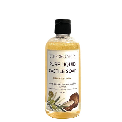 UNSCENTED Pure Liquid Castile Soap 300ml