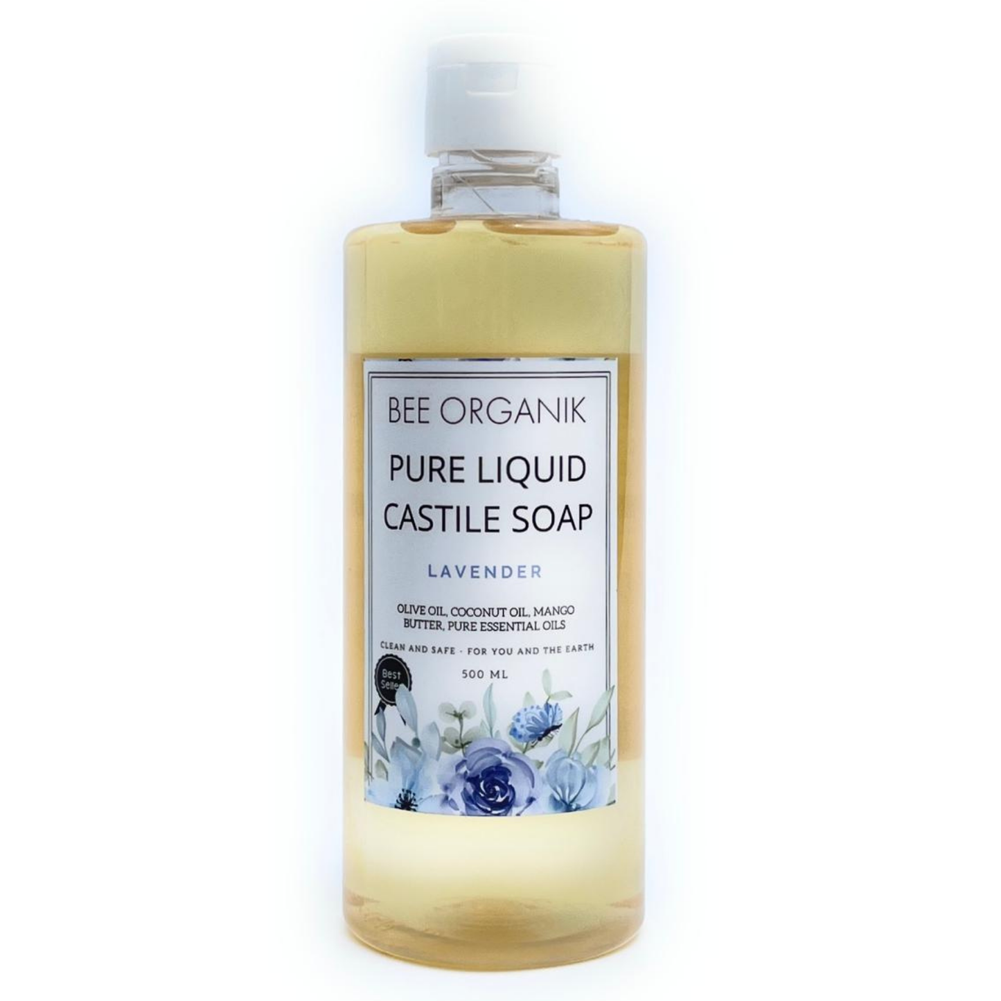 LAVENDER PURE LIQUID CASTILE SOAP 500ml