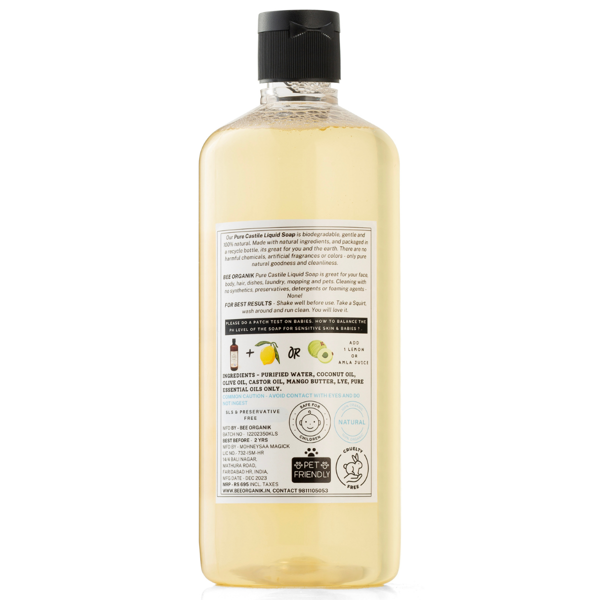 Lavender Pure Liquid Castile Soap