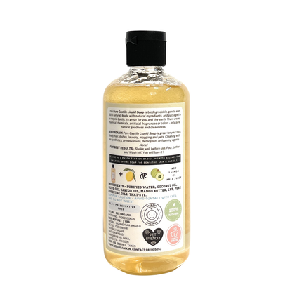 LEMONGRASS Pure Liquid Castile Soap 300ml (2 pcs)