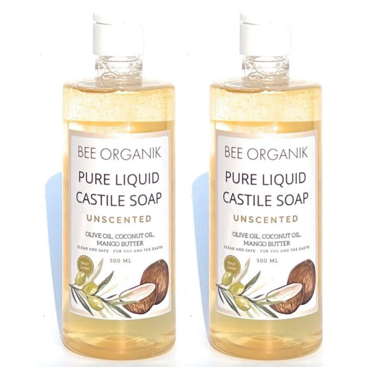 UNSCENTED PURE LIQUID CASTILE SOAP 1 litre