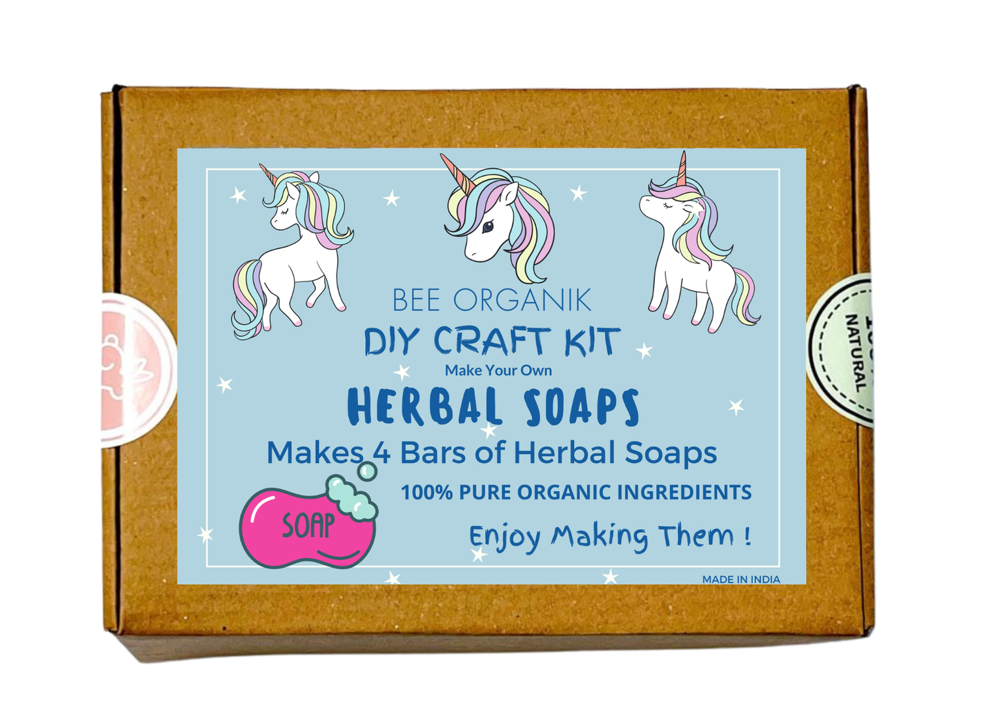 Gift Herbal Soaps DIY Kit - unicorn