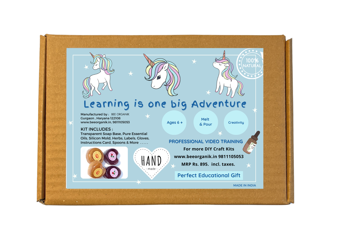 Gift Herbal Soaps DIY Kit - unicorn