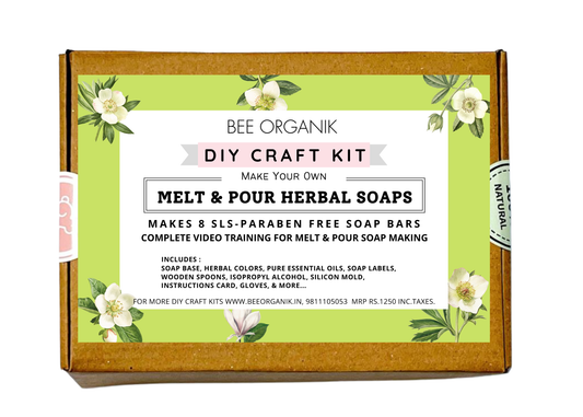 DIY Melt & Pour Herbal Soaps | Complete materials and video training | SLS & Paraben Free | Makes 8 Soap Bars
