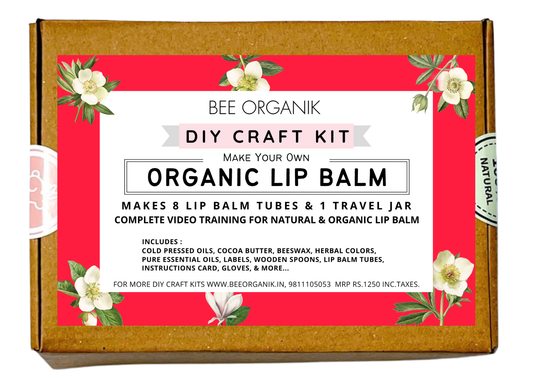 DIY Organic Lip Balm | Complete materials and video training | SLS and Paraben Free | Makes 8 tubes & 2 Travel jars