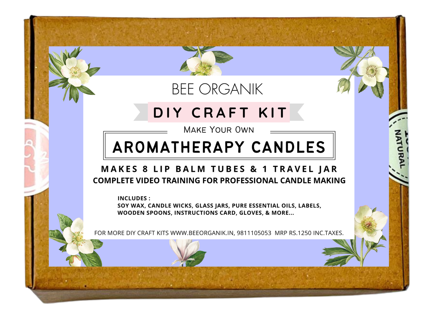 DIY Aromatherapy Candles | Complete materials and video training | Soy Wax - Paraffin free | Makes 4 glass jar candles