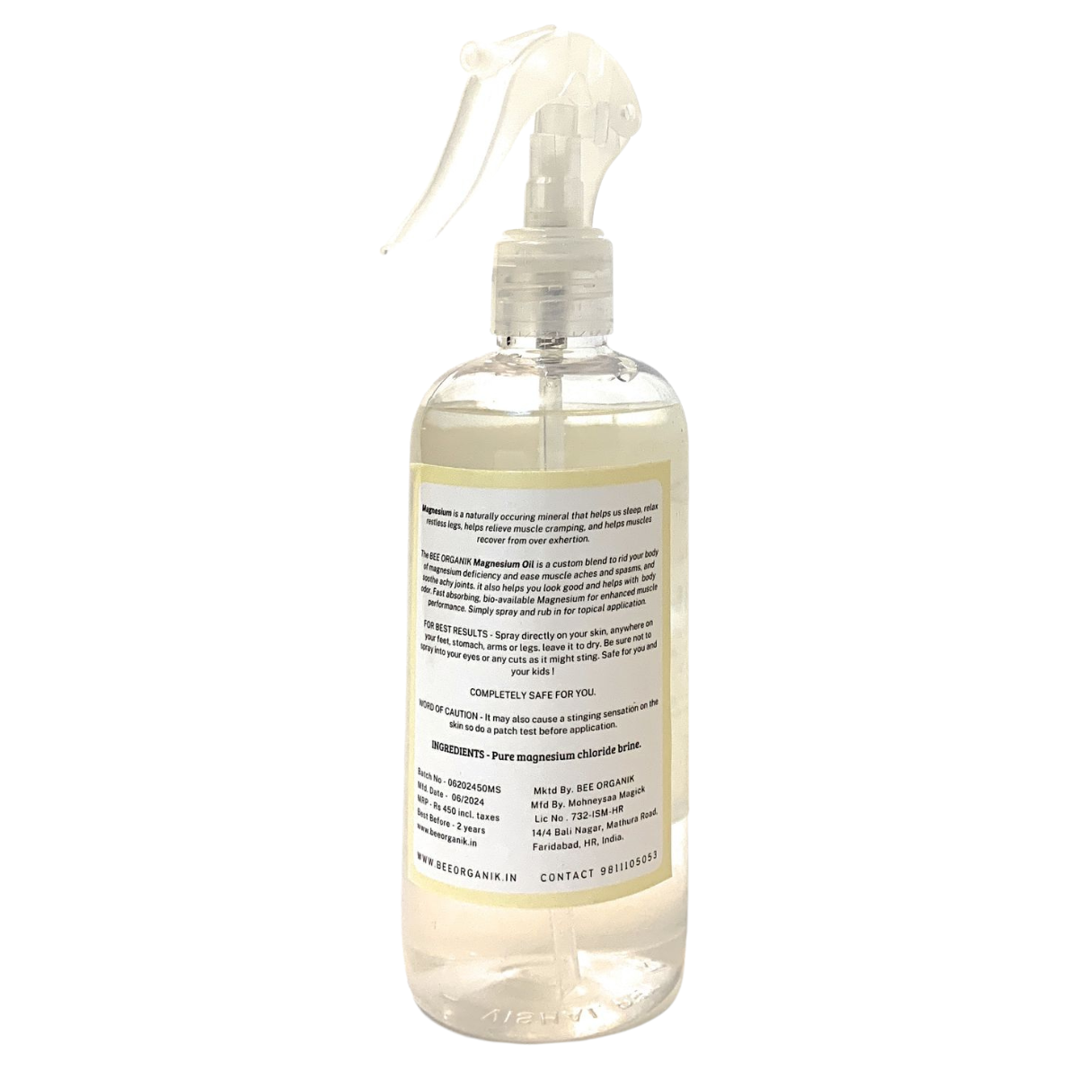 Magnesium Oil 300ml (Magnesium Chloride Brine)