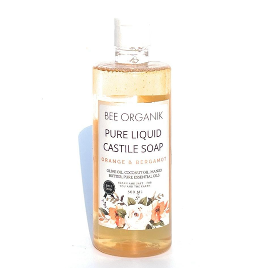 ORANGE & BERGAMOT PURE LIQUID CASTILE SOAP 500ml