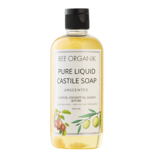 UNSCENTED PURE LIQUID CASTILE SOAP 300ml
