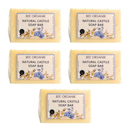 Natural Castile Soap Bar 100g  (5 pcs)