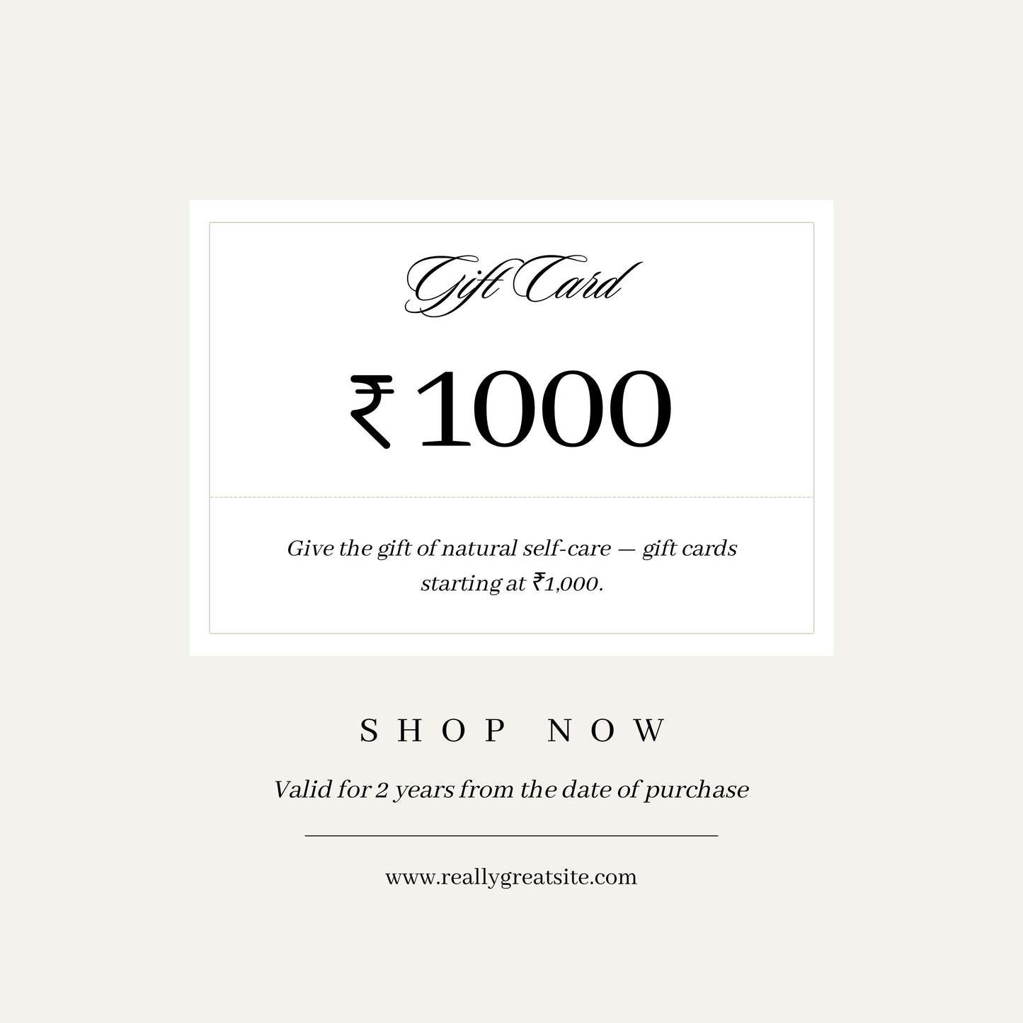 BEE ORGANIK GIFT CARD