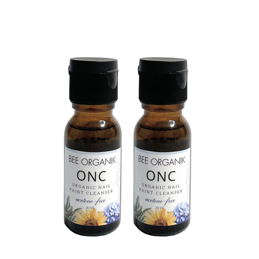 ONC - ORGANIC NAIL POLISH REMOVER 30ml x 2 - Acetone-Free, with Pure Essential Oils and Herbs. Protect Nail Health, Boost Strength, and keep Your Color Vibrant.