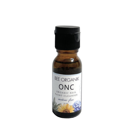 ONC - ORGANIC NAIL POLISH REMOVER 30ml - Acetone-Free, with Pure Essential Oils and Herbs. Protect Nail Health, Boost Strength, and keep Your Color Vibrant.