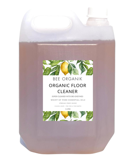 ORGANIC FLOOR CLEANER Lemongrass, Citrodora, Camphor & Pink Salt (5 litre)