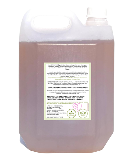 ORGANIC FLOOR CLEANER Lemongrass, Citrodora, Camphor & Pink Salt (5 litre)