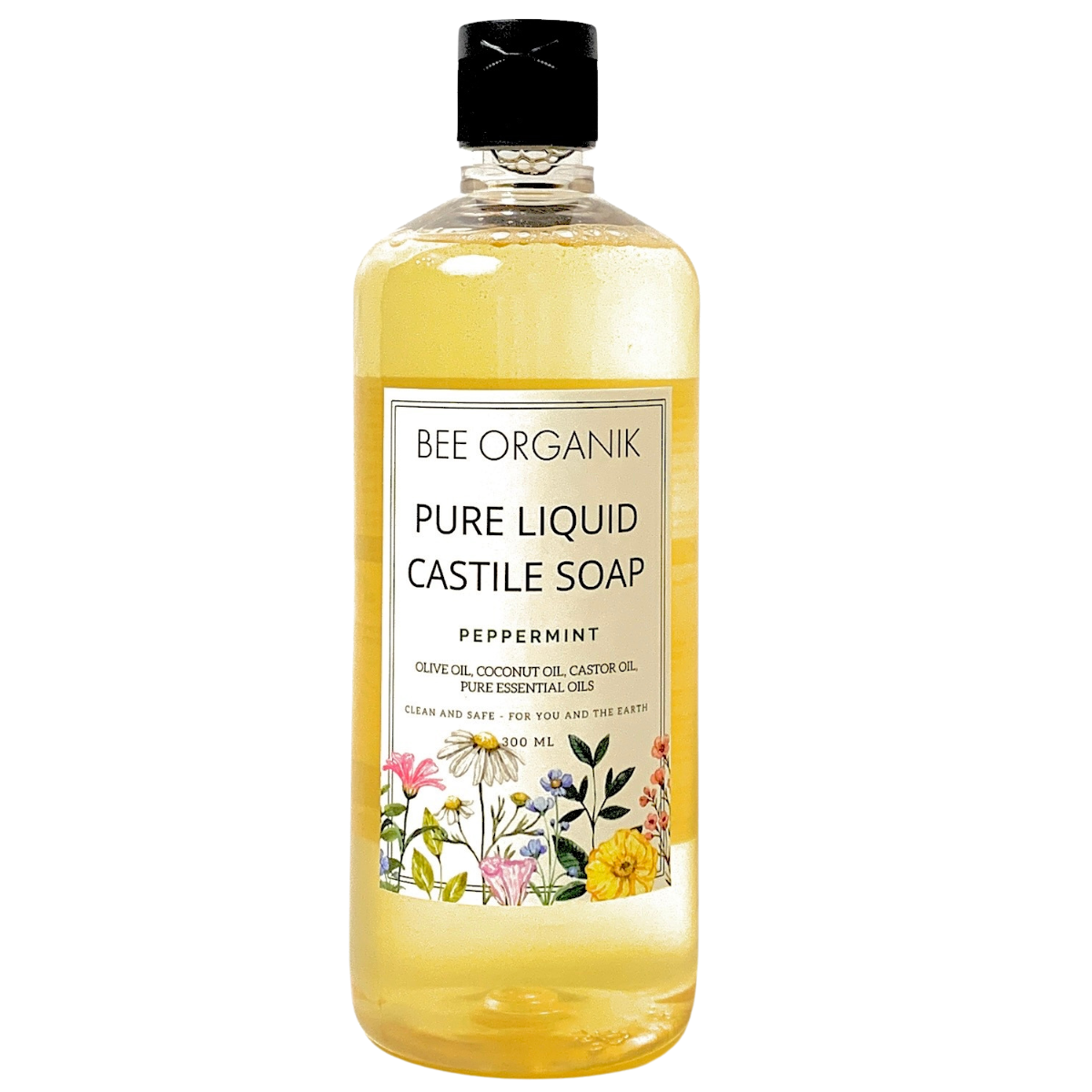 Peppermint Pure Liquid Castile Soap