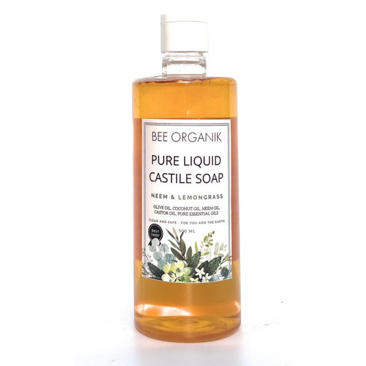 NEEM & LEMONGRASS PURE LIQUID CASTILE SOAP 500ml