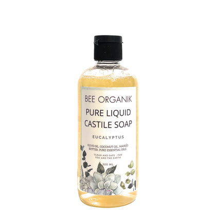 EUCALYPTUS Pure Liquid Castile Soap 300ml