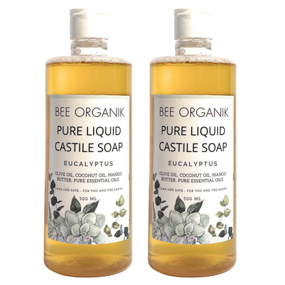 EUCALYPTUS Pure Liquid Castile Soap 1 litre