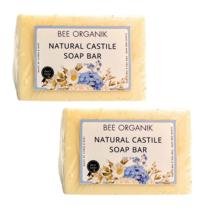 Natural Castile Soap Bar 100g  (2 pcs)
