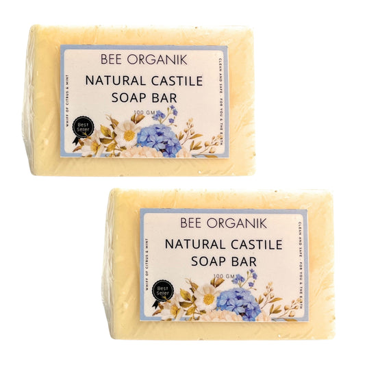 NATURAL CASTILE SOAP BAR 100 g X 2