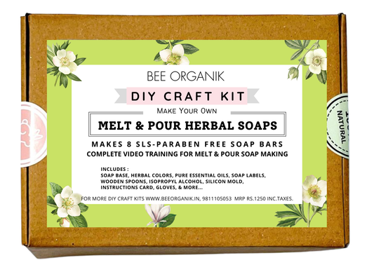 DIY Melt & Pour Herbal Soaps | Complete materials and video training | SLS & Paraben Free | Makes 8 Soap Bars